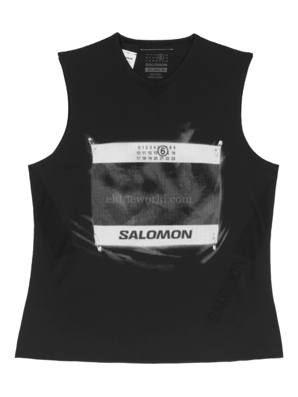 MM6 MAISON MARGIELA x SALOMON LOGO 印花坦克背心 M