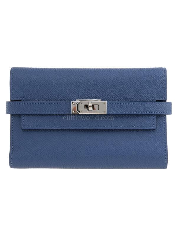 【二手】HERMES KELLY 三折拼色錢包