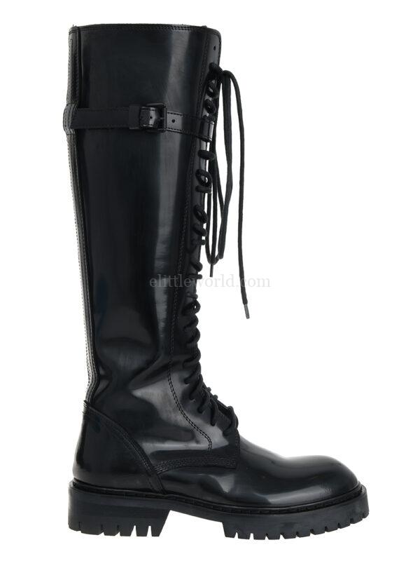 【二手】ANN DEMEULEMEESTER 系帶及膝長筒靴 37.5