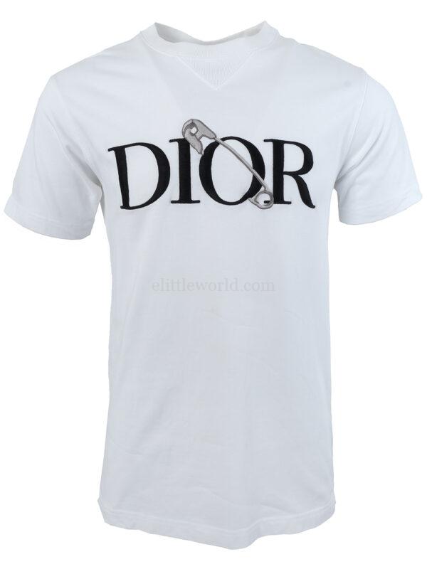 【二手】DIOR HOMME 徽標刺繡棉質T恤 XS