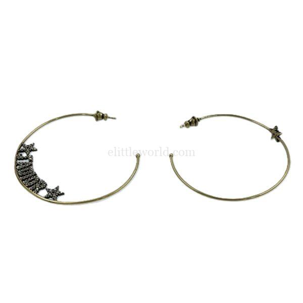 【二手】CHRISTIAN DIOR JADIOR 圈形耳環 YY2423