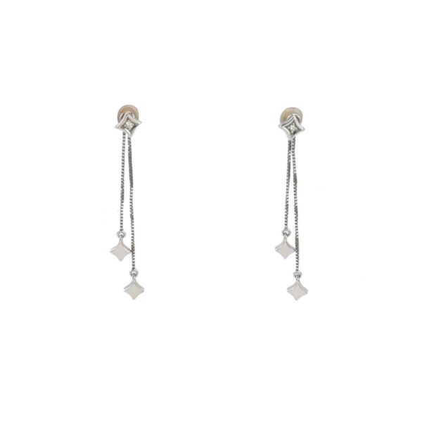【二手】TASAKI 18白金鑽石耳環 YY2477