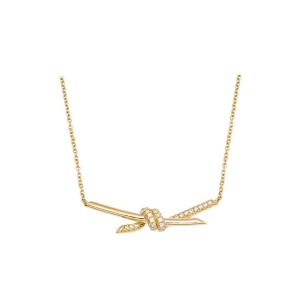 【二手】TIFFANY & CO. KNOT 鏈墜項鏈 YY2504