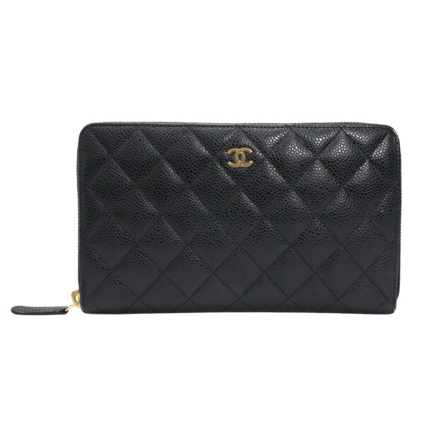 【二手 】CHANEL 大號拉鍊錢包 A48982 E25626
