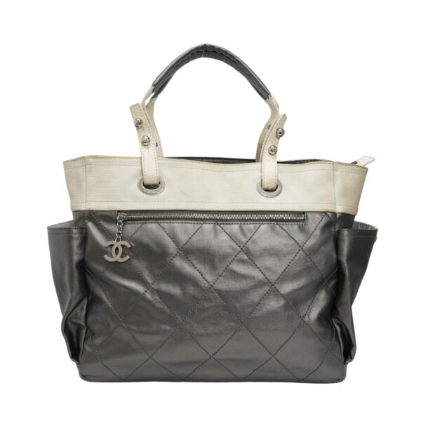 【二手】CHANEL 大號拉鍊購物袋 A34210 E25630