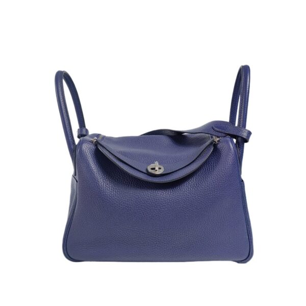 【二手】HERMES LINDY 30 手袋 M3 水墨藍 RR3124