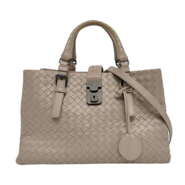 【二手】BOTTEGA VENETA ROMA 織皮購物袋 PD3281