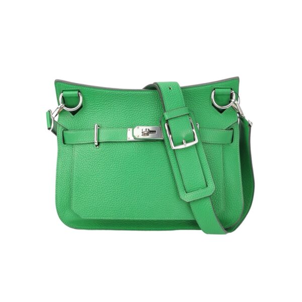 【二手】HERMES JYPSIERE 手袋 1K 竹子綠 PD3399