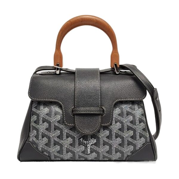 【二手】GOYARD SAIGON 迷你手袋 灰色 PD3421