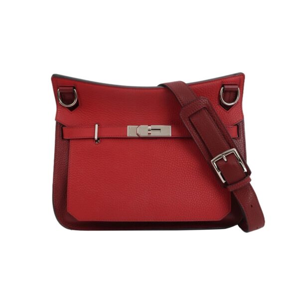【二手】HERMES JYPSIERE 28 手袋 S5蕃茄紅 B5 寶石紅 PD3430