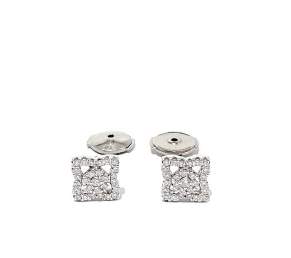 【二手】DE BEERS 18K 白金 耳環 PD3451