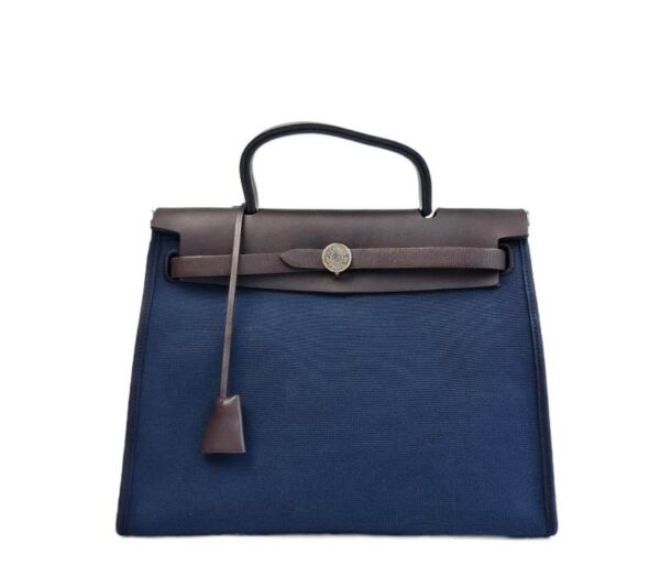 【二手】HERMES HERBAG 31 手袋 2Z午夜藍 PD3452