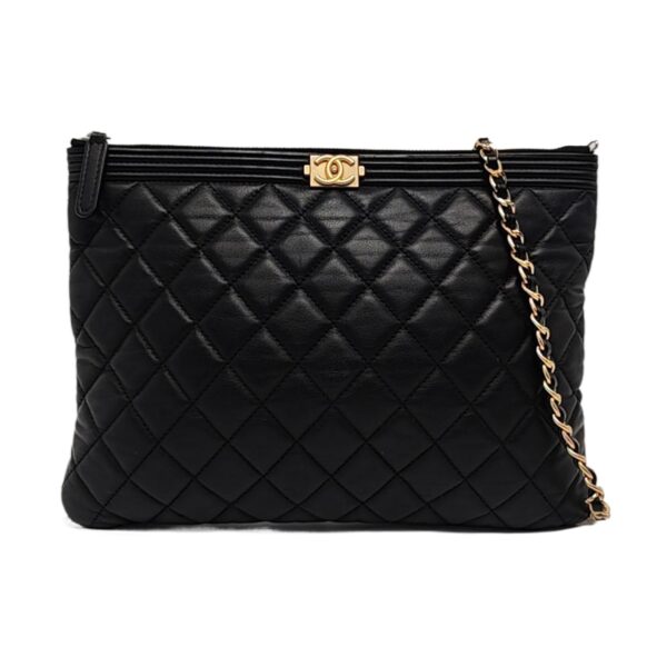 【二手】CHANEL BOY CHANEL 手拿包 PD3466