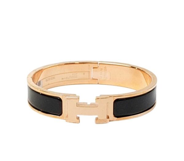 【二手】HERMES CLIC H 手鐲 黑色 PD3492