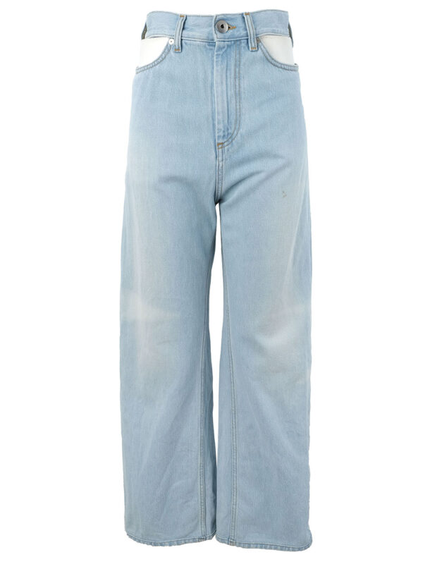 【二手】MAISON MARGIELA 鏤空闊腿牛仔褲 38