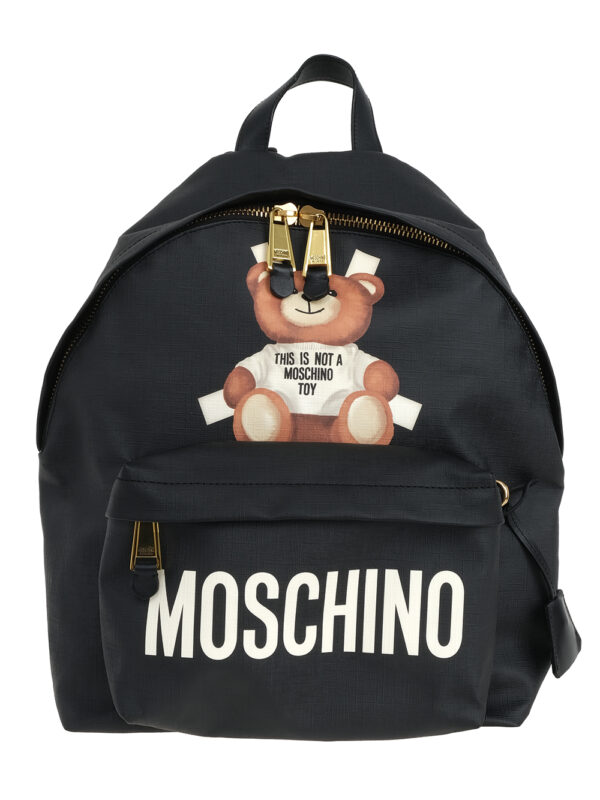 【二手】MOSCHINO 泰迪熊印花雙肩包