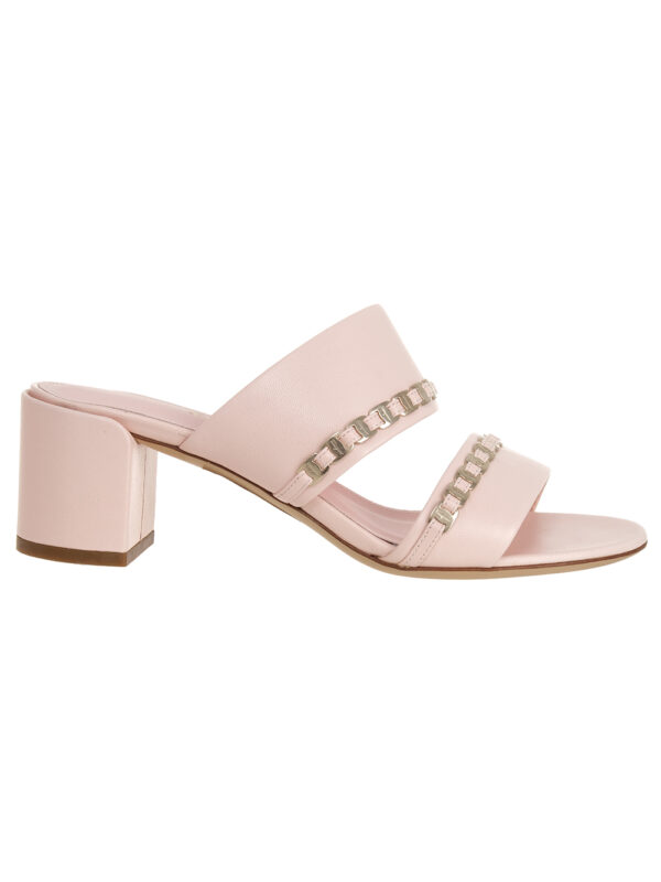 【二手】SALVATORE FERRAGAMO 鏈飾皮革涼鞋 35