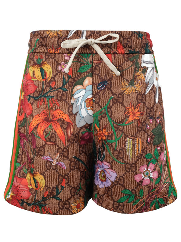 【二手】GUCCI GG FLORA 印花短褲 XS