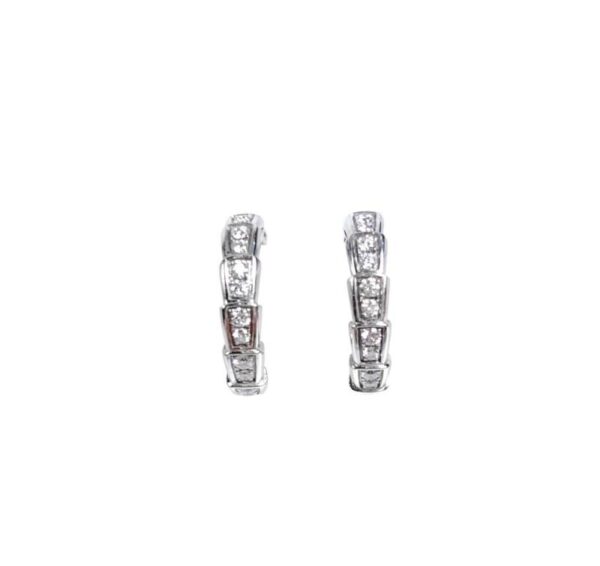 【二手】BVLGARI SERPENTI 白金耳環 YY2598