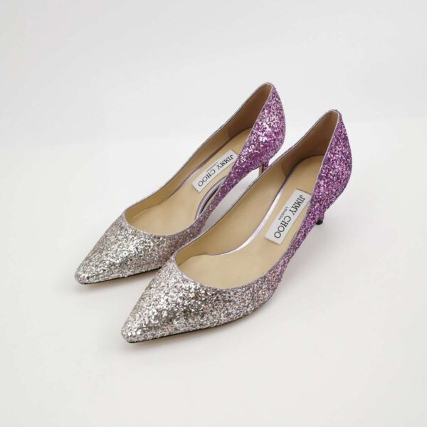 【二手】JIMMY CHOO ROMY 閃爍高跟鞋 37.5 YY2621