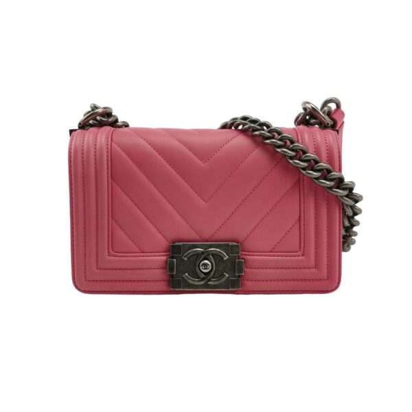 【二手】CHANEL CHEVRON BOY 小號翻蓋手袋 YY2634