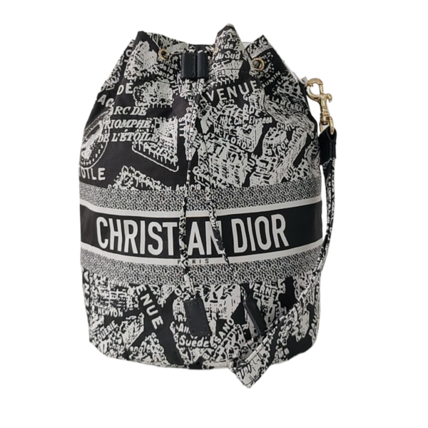 【二手】CHRISTIAN DIOR OBLIQUE 刺繡水桶包 YY2668