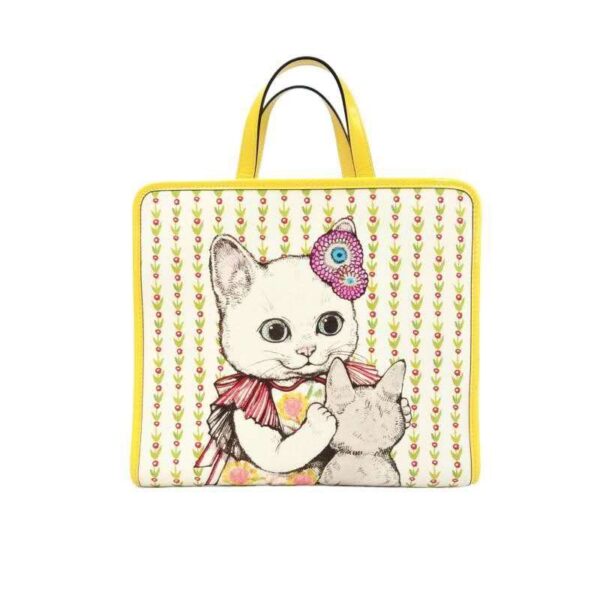 【二手】GUCCI 貓咪印花兒童手袋 YY2684