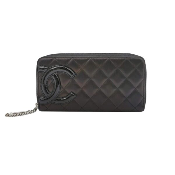 【二手】CHANEL CAMBON 拉揀長錢包 YY2562