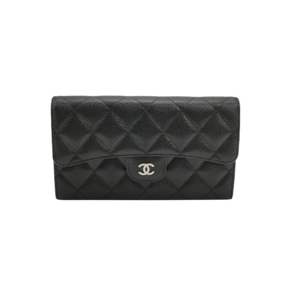 【二手】CHANEL 垂蓋長銀包 YY2565