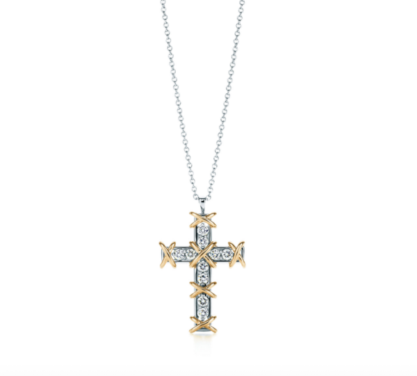 【二手】TIFFANY & CO. TEN STONE 十字架吊墜 RR3154