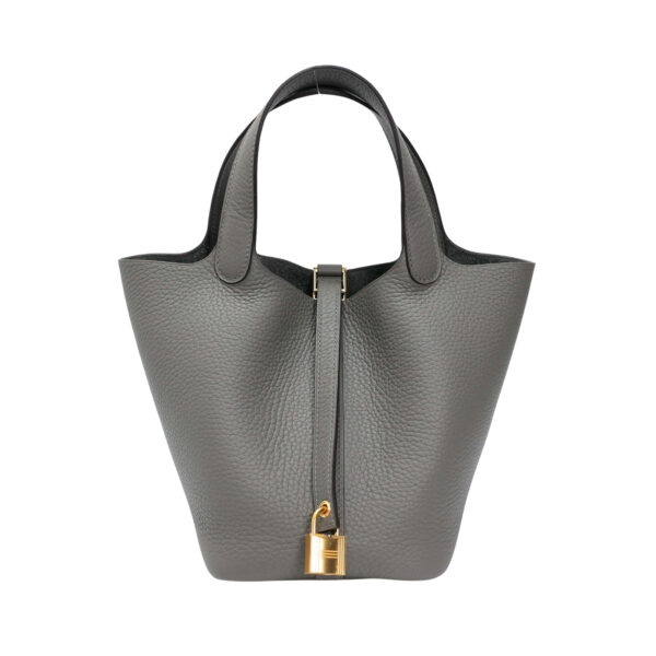 【全新】HERMES PICOTIN LOCK 18 0L 積雨雲灰水桶手袋 E25780