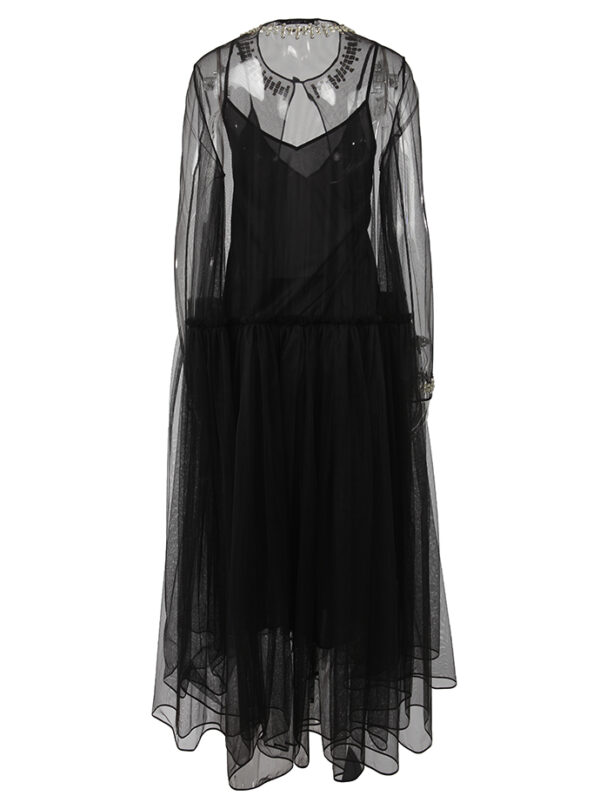 【二手】GIVENCHY 鑲嵌邊飾薄紗外套 38