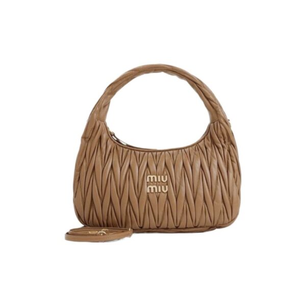 【二手】MIU MIU WANDER MATELASSE 半月形手袋 RR3325