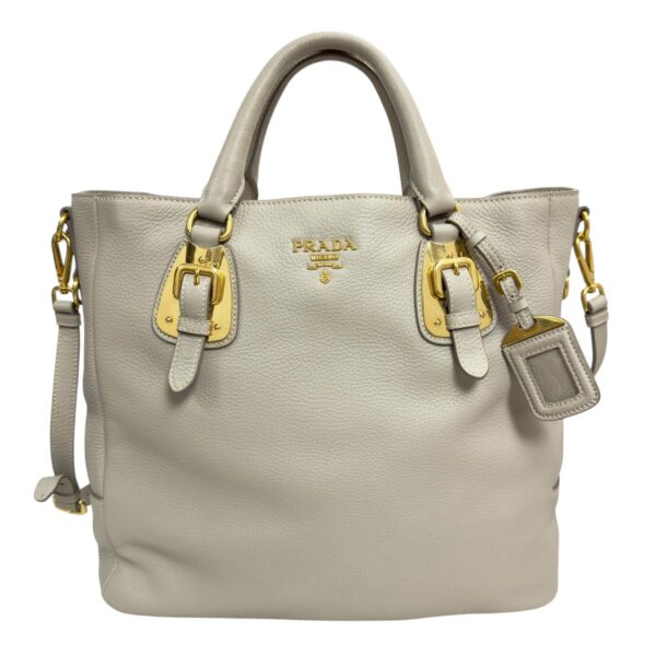 【二手】PRADA 灰杏色 2用袋 PD3604