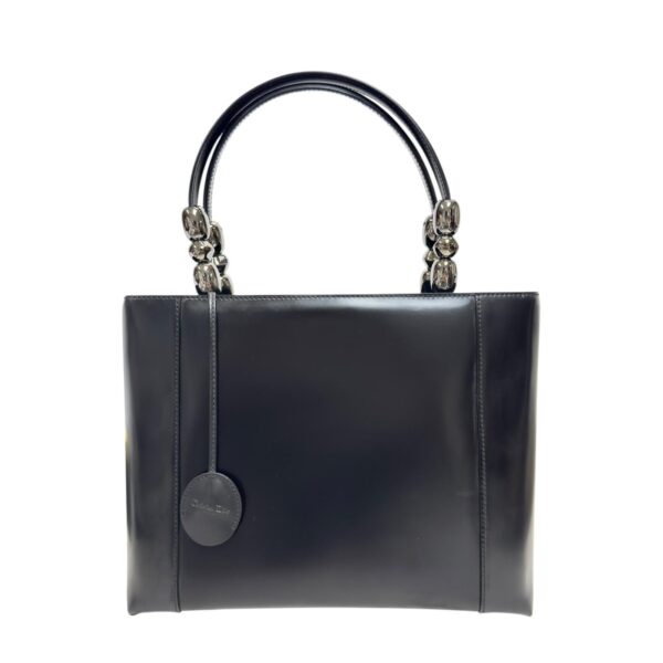 【中古】CHRISTIAN DIOR LADY PERLA 黑色 2用包 PD3580