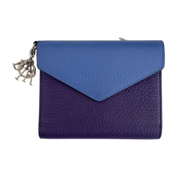 【二手】CHRISTIAN DIOR DIORISSIMO 紫藍色 錢包 PD3665
