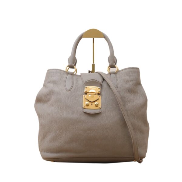 【二手】 MIU MIU 肩背包 灰色 PD3507