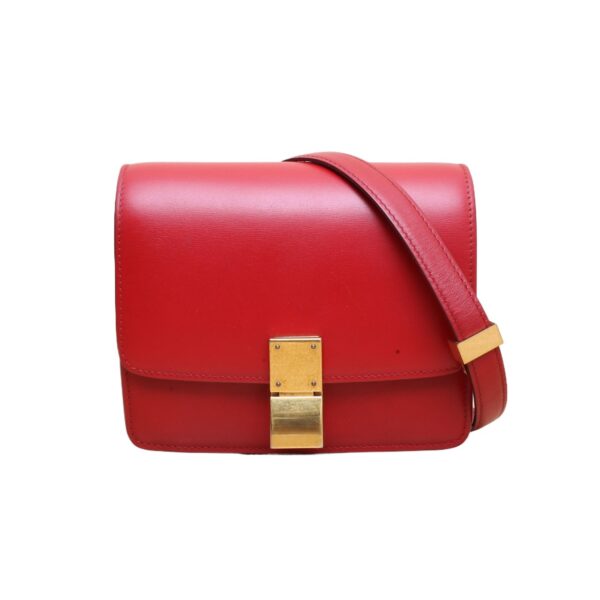 【二手】CELINE CLASSIC BOX TEEN 手袋 紅色 PD3522