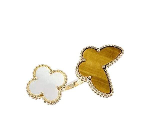 【二手】VAN CLEEF & ARPELS LUCKY ALHAMBRA BETWEEN THE FINGER 指間戒 50 PD3541