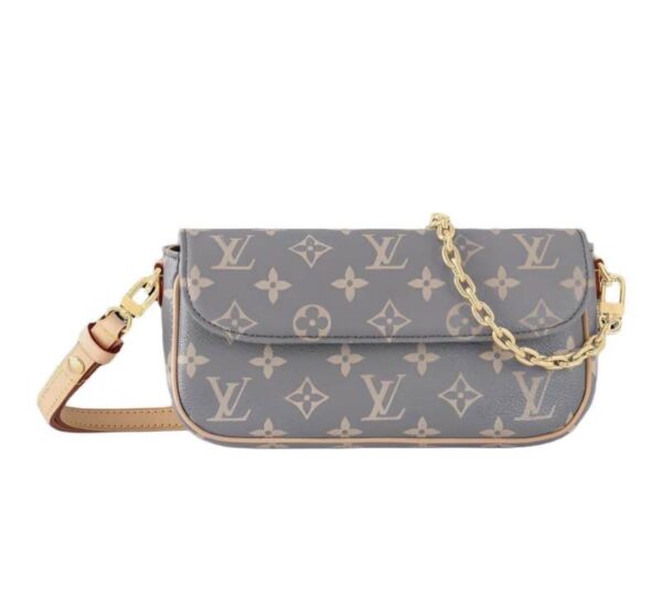 【二手】LOUIS VUITTON IVY 鏈條錢包 灰色 PD3577