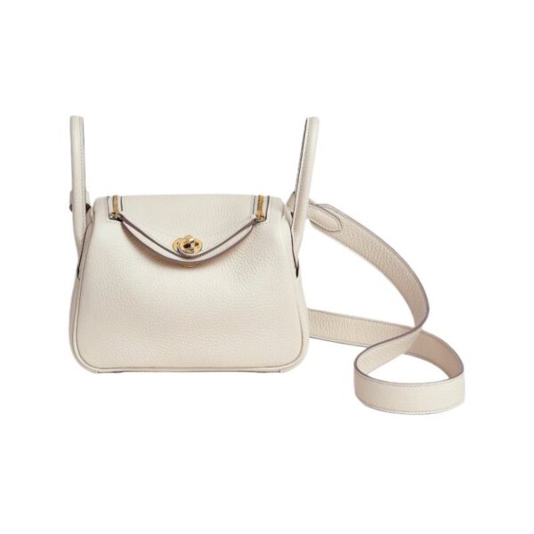 【二手】HERMES LINDY 19 手袋 奶昔白 PD3588