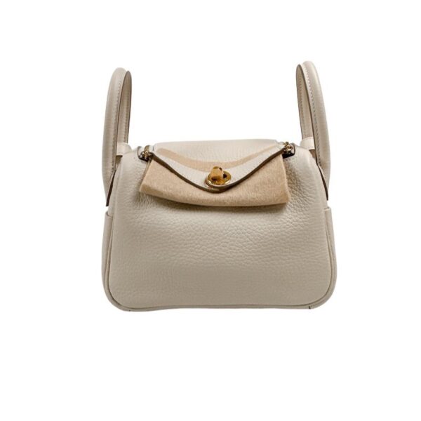 【二手】HERMES LINDY 手袋 10 奶昔白 PD3599