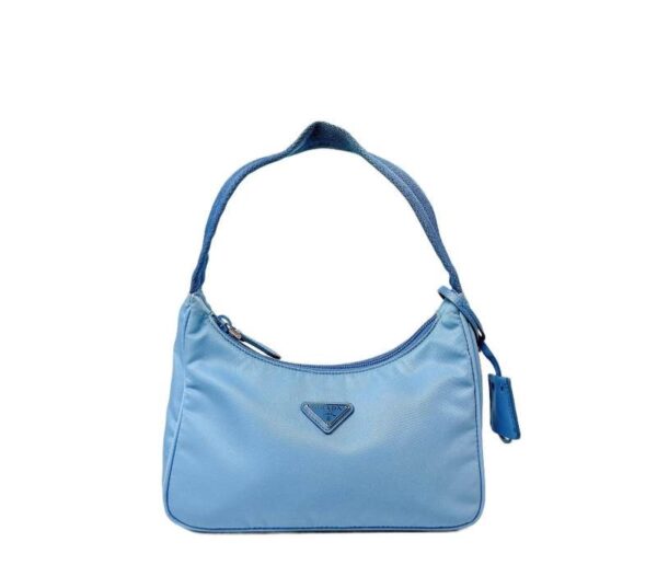 【二手】PRADA RE-EDITION 尼龍手袋 藍色 PD3606