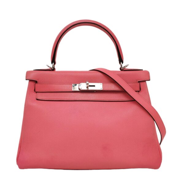 【二手】HERMES KELLY 28 手袋 唇膏粉 PD3626