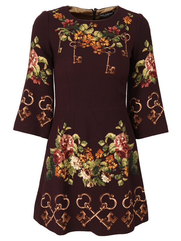 【二手】DOLCE & GABBANA 花卉印花連衣裙 40