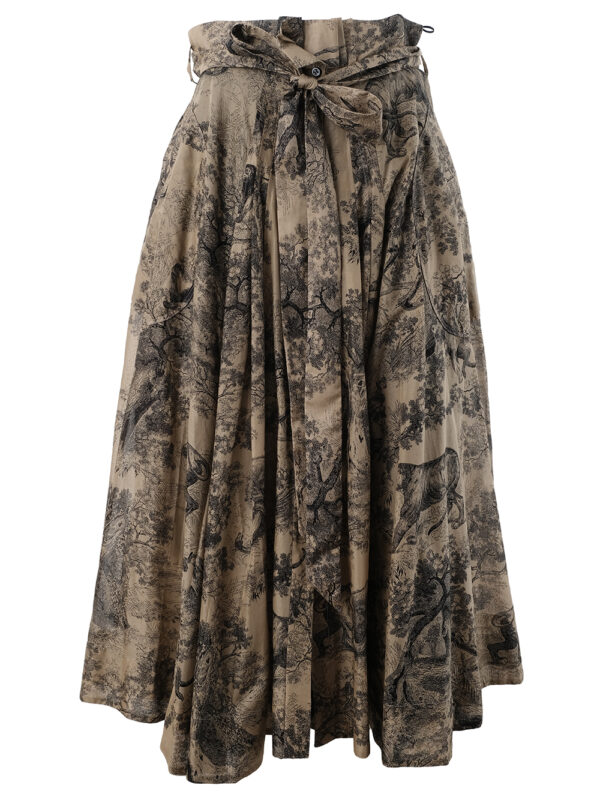 【二手】DIOR 茹伊印花棉質半身裙 34