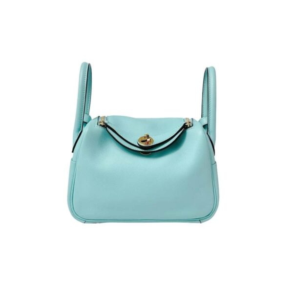 【二手】HERMES LINDY 迷你手袋 3P 馬卡龍藍 YY2833
